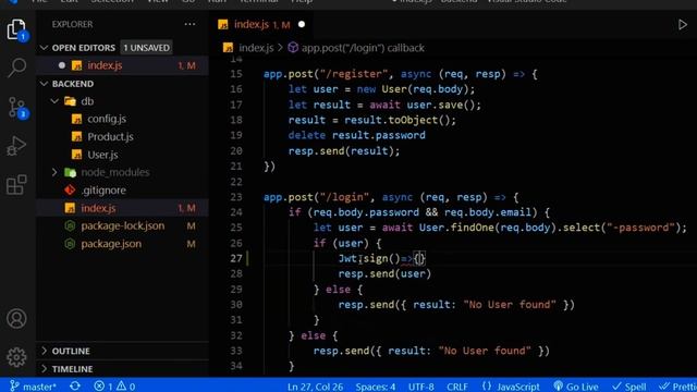 MERN Stack Project Part 33 - JWT Token Authentication | Node js Tutorial in Hinidi | Node js Projec