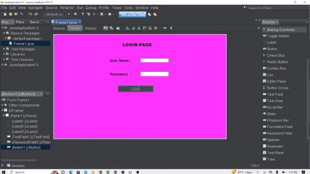 Java Login Page GUI Tutorial || Background Image Adding using JAVA GUI Netbean
