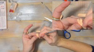 Делаем руки для Бабы Яги. Ватная игрушка.