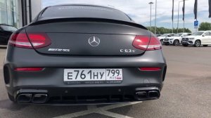 Mercedes C63s AMG coupe 2019/Мерседес С63 АМГ s купе - Экстерьер, звук выхлопа