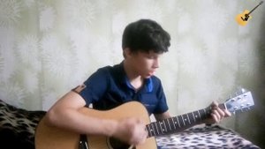 Песня "Листья желтые" на гитаре