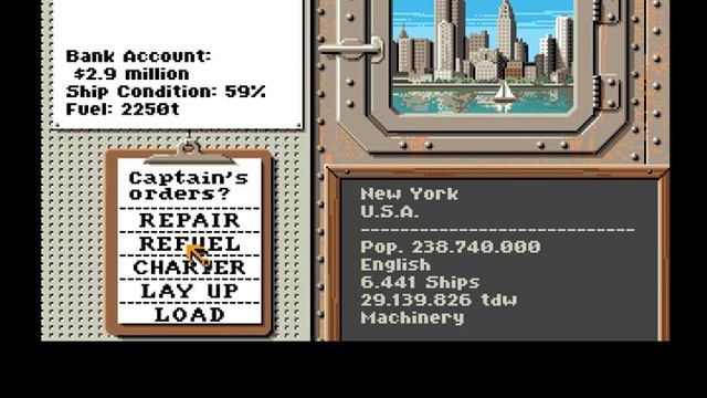 Amiga - Ports Of Call [Aegis 1987] смотреть онлайн