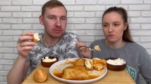МУКБАНГ ГОЛУБЦЫ ДОМАШНИЕ MUKBANG HOMEMADE CABBAGE ROLLS