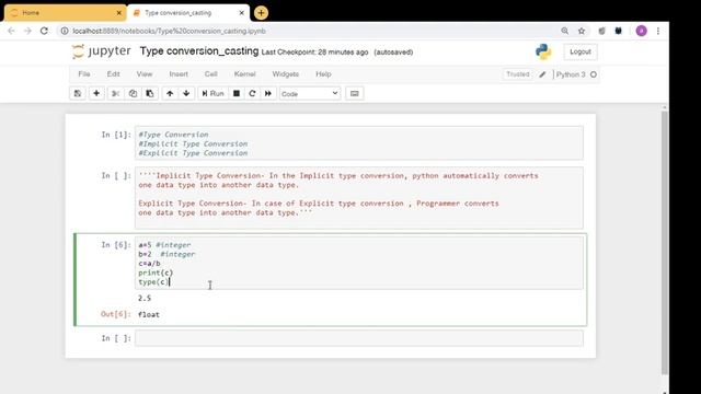 Type conversion Implicit Explicit ( Python )