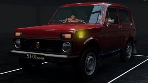 Лада Нива - 2121 краш-тест с манекенами в BeamNG.drive