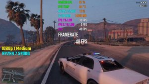 AMD Ryzen 5700G - GTA 5 - Without Graphics Card