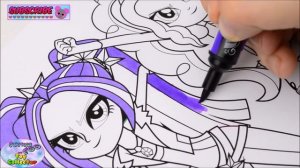 My Little Pony Coloring Book Sunset Shimmer Dazzlings Episode Surprise Egg and Toy Collector SETC