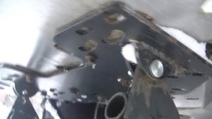 Завалило снегом. Квадроцикл + отвал.