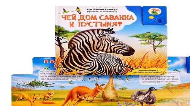 Видео обзор Книжка Чей дом саванна и пустыня? (Говорящая книжка: рассказы о животных) смотреть онлайн