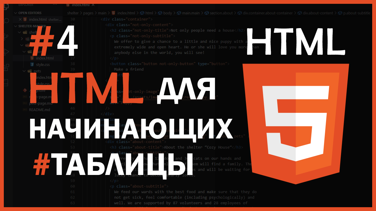 HTML для начинающих   #4 - Таблицы