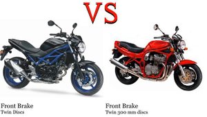 Suzuki SV 650 vs Suzuki Bandit 600 Test specification comparison