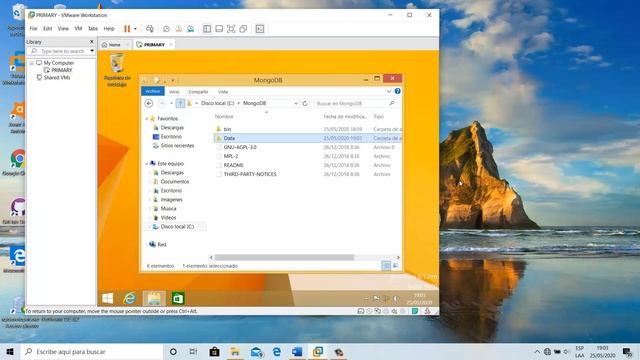 Creación de la máquina virtual, instalación de MongoDB y clones. смотреть онлайн