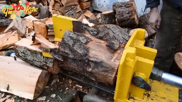 ПОТРЯСАЮЩЕ самодельный гидравлический дровокол