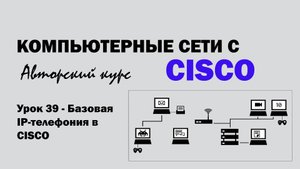 Компьютерные сети с CISCO - УРОК 39 из 250 - Базовая IP-телефония в CISCO