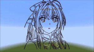 Minecraft Anime Builds - ISUZU SENTO Pixel Art Timelapse [AMAGI BRILLIANT PARK]