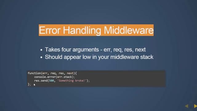 Node JS Training Express settings