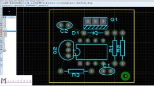 Proteus PCB - Réaliser un trou de perçage [Multipower - Education & Pros]