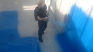 Бесшовное напыление полимочевиной. Гидроизоляции бассейна.