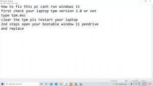 this pc doesn't meet the minimum system requirements windows 11 fix