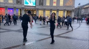 2020 Лезгинка В Центре Санкт Петербурга Девушка И ПареньТанцуют Круто 2020 ALISHKA Lezginka (Россия