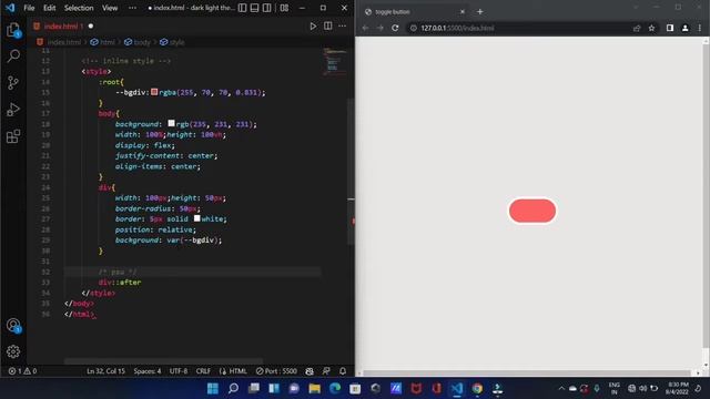 How to make dark theme by toggle switch in HTML CSS JS in Tamil смотреть онлайн