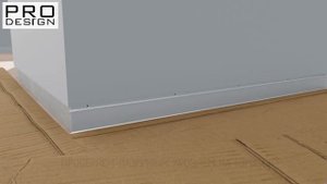 Как установить скрытый плинтус Pro Design Universal