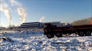 На полигоне 'Скорпион' IVECO AMT УСТ с манипулятором, съёмка на FeiYu Tech FY G3Ultra