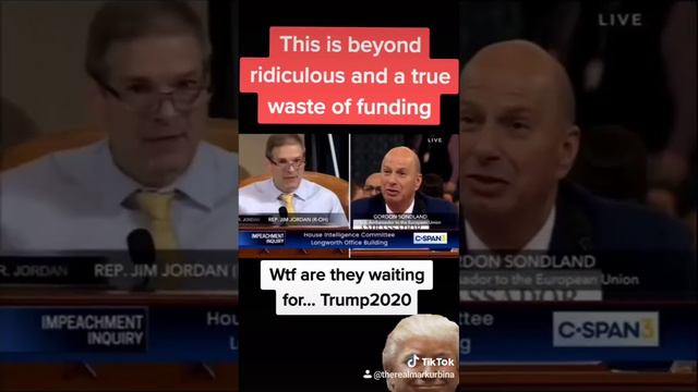 More FAKE NEWS!!! Watch how Sondland's presumptions getting worse!!! lol trump2020