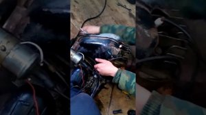Запуск двигателя от иж планета со стартером