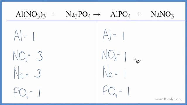 How to Balance Al(NO3)3 + Na3PO4 = AlPO4 + NaNO3 (Aluminum nitrate + Sodium phosphate) смотреть онлайн