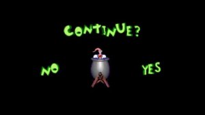 Earthworm Jim 2 (Saturn/PS1): Continue/Game Over