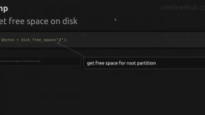 Get free space on disk