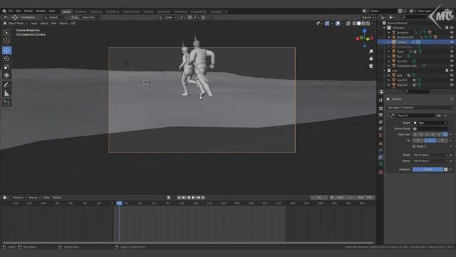 Процедурная анимация камеры в BLENDER 3D смотреть онлайн