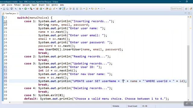 JDBC Part 11 - Update Operation смотреть онлайн