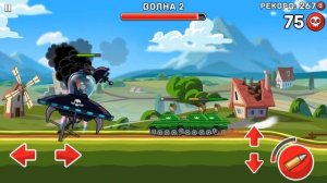 Хилс оф Стил играю за Босса Летающая Тарелка! Прохождение нового танкового симулятора Hills of Stee