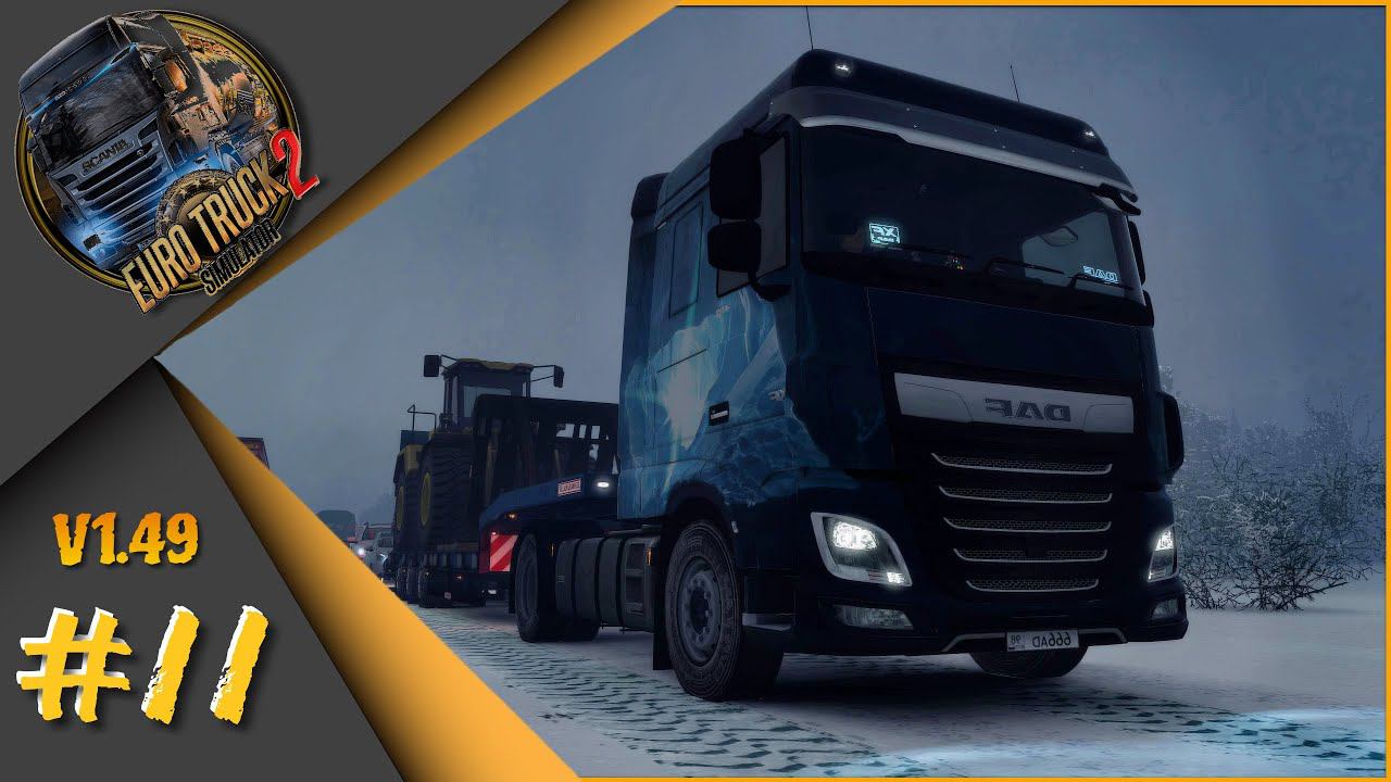 #11 Euro Truck Simulator 2 - Путь со дна! Зимний мод❄️