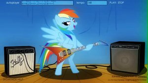 Радуга Деш играет на гитаре Rainbow Factory