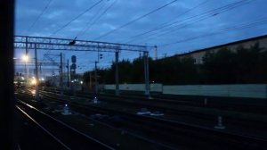 Прибытие на станцию Саратов-1 из окна пассажирского поезда