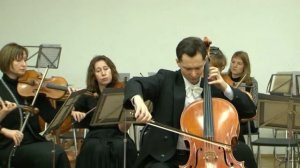 Eugene Prokoshin (cello) plays Babajanyan Aria with "Cantus firmus" orchestra.