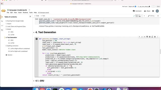 Text Generation, Spelling Correction
