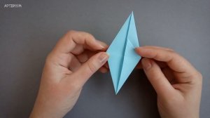 Оригами снежинка из бумаги без клея ✲ Как сделать красивую снежинку ✲ Декор на Новый год