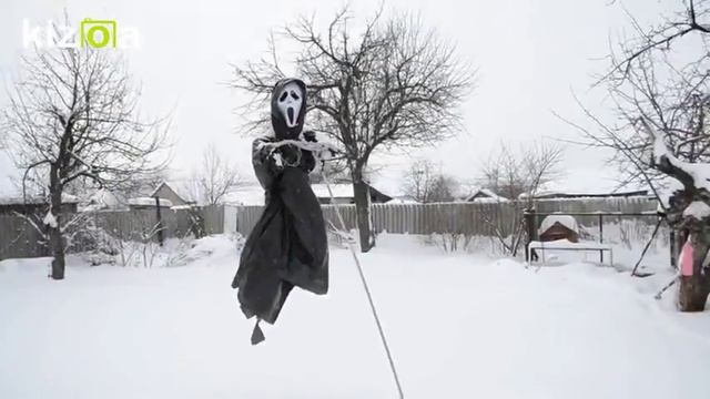 Жесть! Чучело Маска Крик. Нападение призрака. Смотреть до конца! Сами сделали и сами боимся. смотреть онлайн