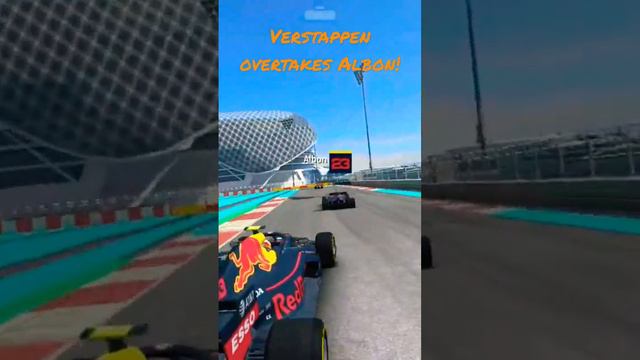 Max Verstappen overtakes Alex Albon! #formula1 #verstappen #albon #maxverstappen #lewishamilton