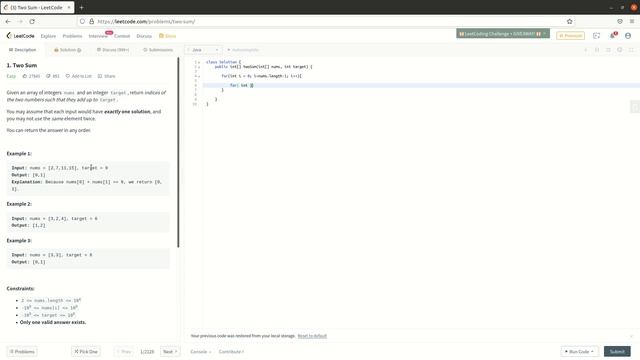 LeetCode: Two Sum - JAVA смотреть онлайн