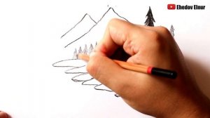 Как нарисовать Пейзаж карандашом