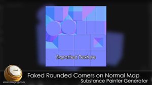 Faked Rounded Corners on Normal Map: Substance Painter Generator