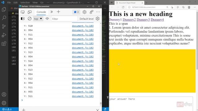 Javascript Events | Lecture 51 | JavaScript for Beginners