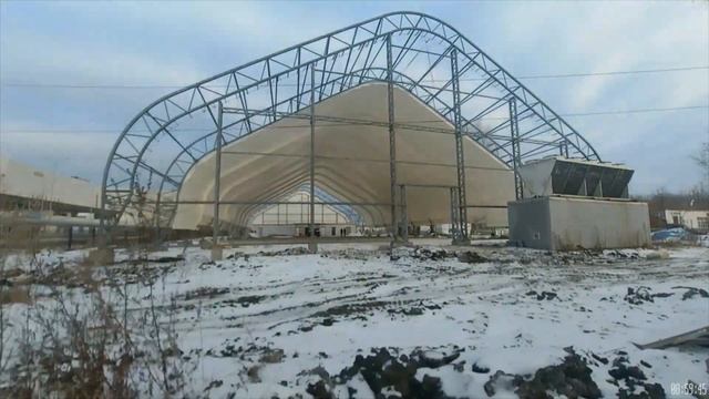 Тентовый ангар. Крытая ледовая арена. Изготовление и монтаж металлоконструкций. ЧЕЛНЫ-АНГАР.