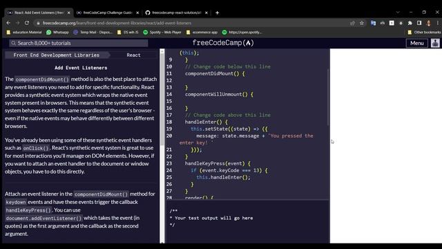 FreeCodeCamp || Front End Development || React Js  Solutions