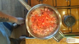 МАКАРОНЫ В СЛИВОЧНО СЫРНОМ СОУСЕ С КОЛБАСОЙ